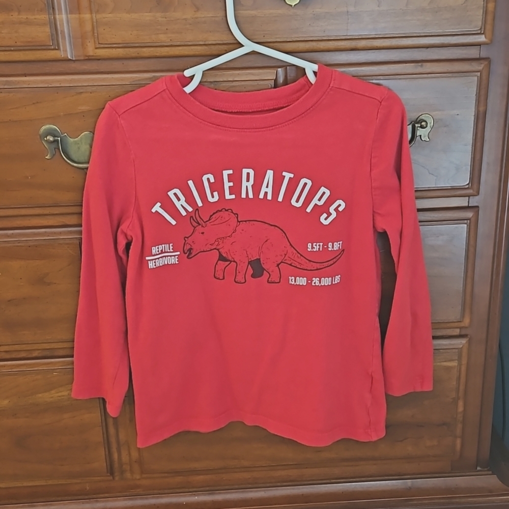 Triceratops Long Sleeve Tee